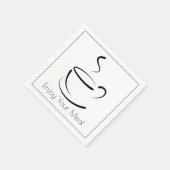 Geniet van uw eenvoudige minimalistische gemiddeld servet (Hoek)