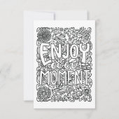 Geniet van uw eigen notitiekaart inkleuren (Voorkant)