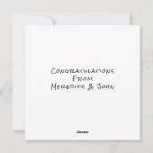 Geniet van uw gouden jaren Leuke grap Gelukkig pen Feestdagenkaart (Achterkant)