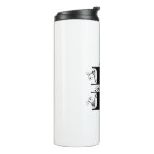 Geniet van uw koffie met uw gepersonaliseerde Mono Thermosbeker (Gedraaid links)