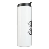 Geniet van uw koffie met uw gepersonaliseerde Mono Thermosbeker (Gedraaid links)