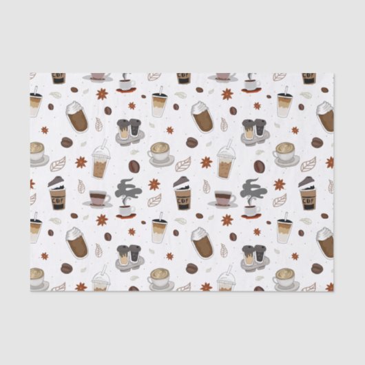 Geniet van uw koffiebedrijf tissuepapier (Voorkant)