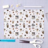 Geniet van uw koffiebedrijf tissuepapier (Craft)