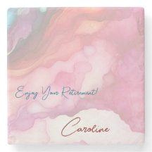 Geniet van uw pensioen pastelvloeistof kleuren