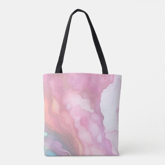 Geniet van uw pensioen pastelvloeistof kleuren tote bag (Achterkant)