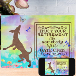 Geniet van uw Premier Dansende Dog-Waterverf