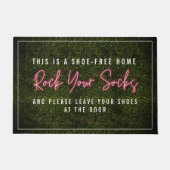 Geniet van uw Socks Neon geïnspireerd Deurmat (Voorkant)