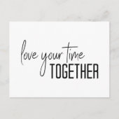 Geniet van uw tijd samen Inspirerend prijsopgave Briefkaart (Voorkant)