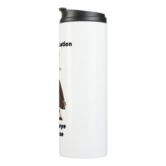 Geniet van uw vakantie ondeugende wasbeer thermosbeker (Geroteerd rechts)