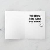 Geniet van Uw Vakantie, wenskaart Kaart (Binnen)