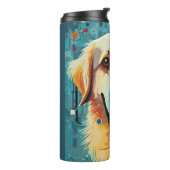 Geniet van uw verblijf in het Golden Home Thermosbeker (Gedraaid links)