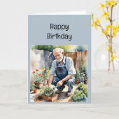 Geniet van uw verjaardag voor tuinieren tuinen kaart (Gele Bloem)