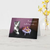 Geniet van uw verjaardagscake… kaart (Gele Bloem)