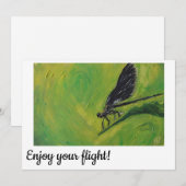 Geniet van uw vlucht, reiskaart - Breedgeoogte Dam (Voorkant / Achterkant)