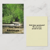 Geniet van uw volgende avontuur pad tunnel Afstude Notitiekaartje (Voorkant / Achterkant)