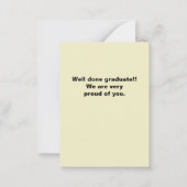 Geniet van uw volgende avontuur pad tunnel Afstude Notitiekaartje (Achterkant)