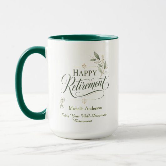 Geniet Van Uw Werdese Rente Gepersonaliseerd Mok (Links)