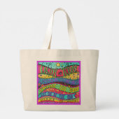 Geniet van vandaag Inspirerend  Grote Tote Bag (Achterkant)