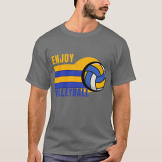 Geniet van Volleybal Design T-shirt