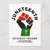 Geniet van vrijheid JUNETEENTH Briefkaart (Voorkant)