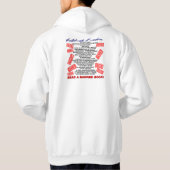 Geniet van vrijheid!  Lees een BANNED Book! (stamp Hoodie (Achterkant)
