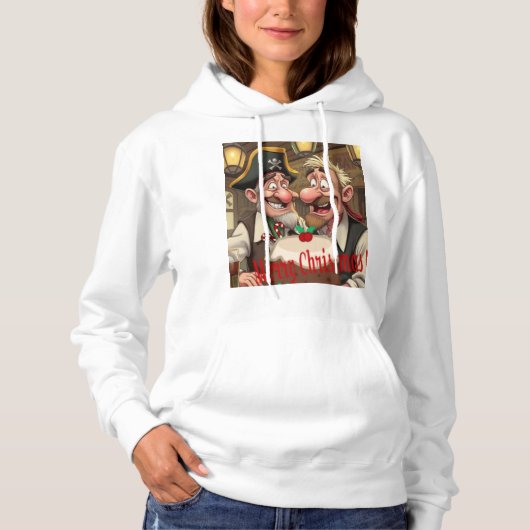 Geniet van vrolijk kerstfeest hoodie (Voorkant)