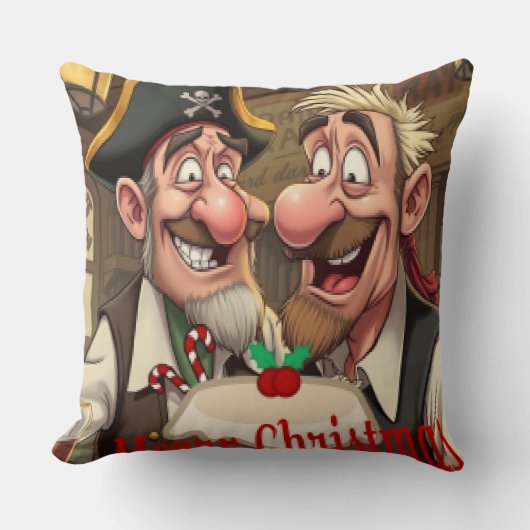 Geniet van vrolijk kerstfeest kussen (Voorkant)