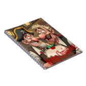 Geniet van vrolijk kerstfeest notitieboek (Rechterzijde)