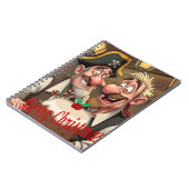 Geniet van vrolijk kerstfeest notitieboek (Linkerzijde)
