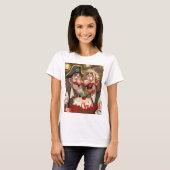 Geniet van vrolijk kerstfeest t-shirt (Voorkant volledig)