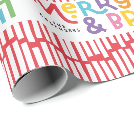 Geniet van vrolijk kleurrijk verlooppapier cadeaupapier (Rol Hoek)