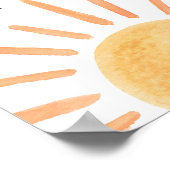 Geniet van wat eten tafel Boho Sunshine Verjaardag Poster (Hoek)