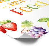 Geniet van wat eten Twee-tit frutti verjaardag Poster (Hoek)