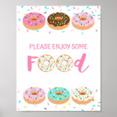 Geniet van wat pink-donut-prinkestiket poster (Voorkant)