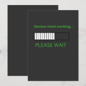 Geniet van werken feestdagenkaart (Voorkant / Achterkant)