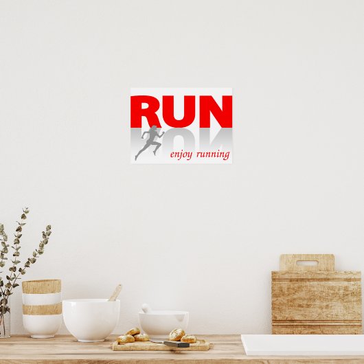Geniet van werken poster (Keuken)