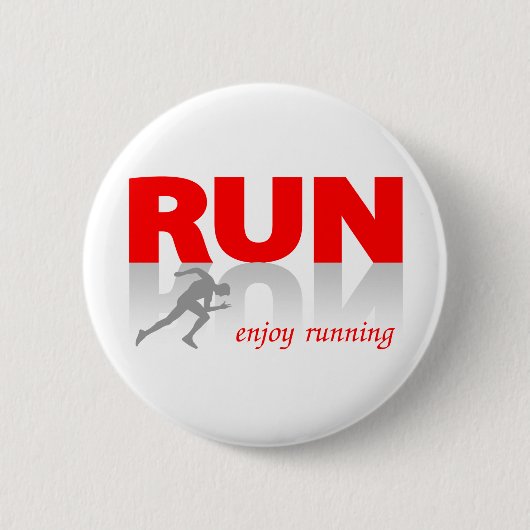 Geniet van werken ronde button 5,7 cm (Voorkant)