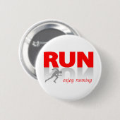 Geniet van werken ronde button 5,7 cm (Voorkant /achterkant)