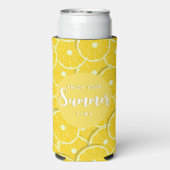 Geniet van zomerse Limoen sneeuwtjes zomer Seltzer Blikjeskoeler (Seltzer Achterkant)