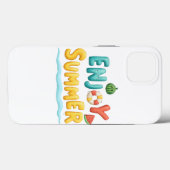 Geniet van zomerse tekstillustraties Case-Mate iPhone case (Achterkant (horizontaal))