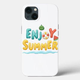 Geniet van zomerse tekstillustraties Case-Mate iPhone case
