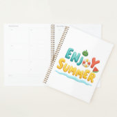 Geniet van zomerse tekstillustraties planner (Display)