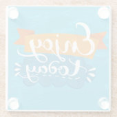 Geniet vandaag nog van glazen onderzetter (Achterkant)