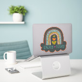 Geniet vandaag nog van Rainbow Inspirivity Enourag Sticker (Laptop op bureau)