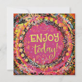 Geniet vandaag nog van  roze bloemige inspiratie (Voorkant)