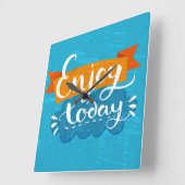 Geniet vandaag nog van vierkante klok (Hoek)