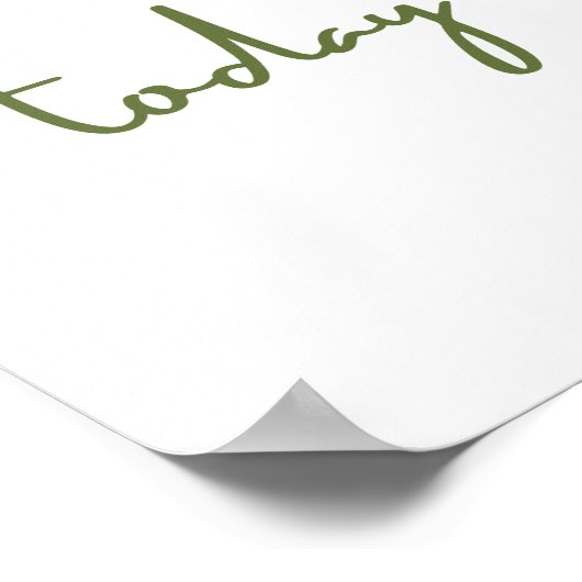 geniet vandaag. Poster en Prints (Hoek)