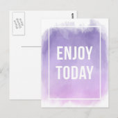 Geniet vandaag van Motivatie prijsopgave Briefkaart (Voorkant / Achterkant)