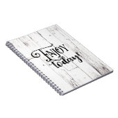 Geniet vandaag van Rustisch Boerderij House White Notitieboek (Rechterzijde)