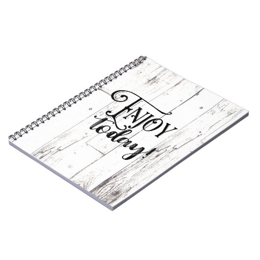 Geniet vandaag van Rustisch Boerderij House White  Notitieboek (Linkerzijde)